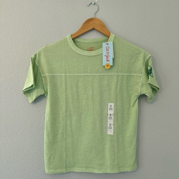 New Boy Cat & Jack Tee Color: Light Olive Size: M (8) - Picture 1 of 9